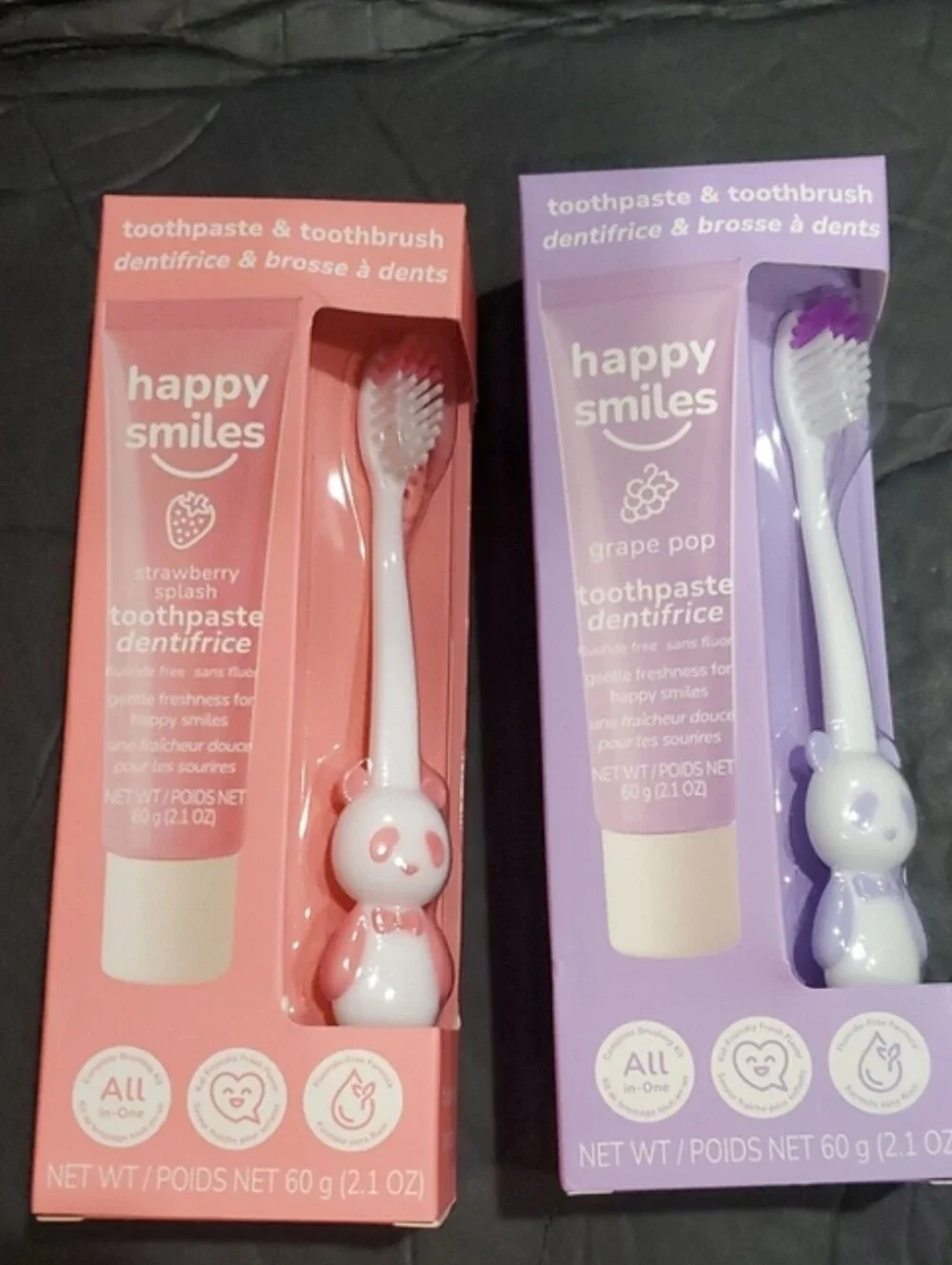 2pack Happy Smiles Grape pop and Strawberry splash mouth spray brand new